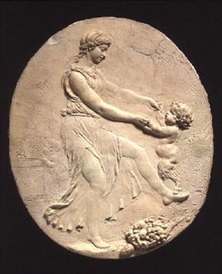 Bacchante og en spedbarnssatyr av Claude Michel Clodion