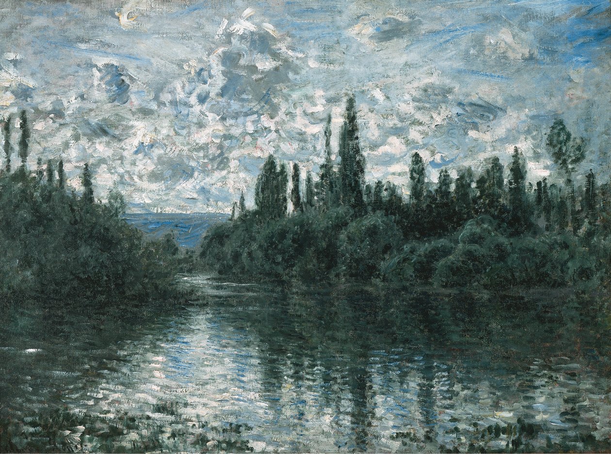 Arm of the Seine nær Vétheuil, 1878. av Claude Monet