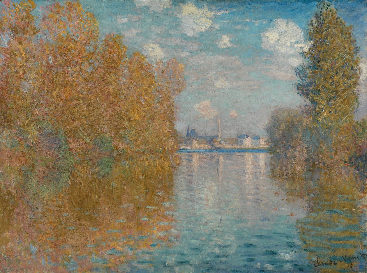 Høsteffekt ved Argenteuil, 1873. av Claude Monet