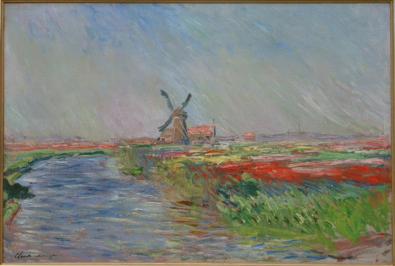 Tulipanmarker i Holland av Claude Monet