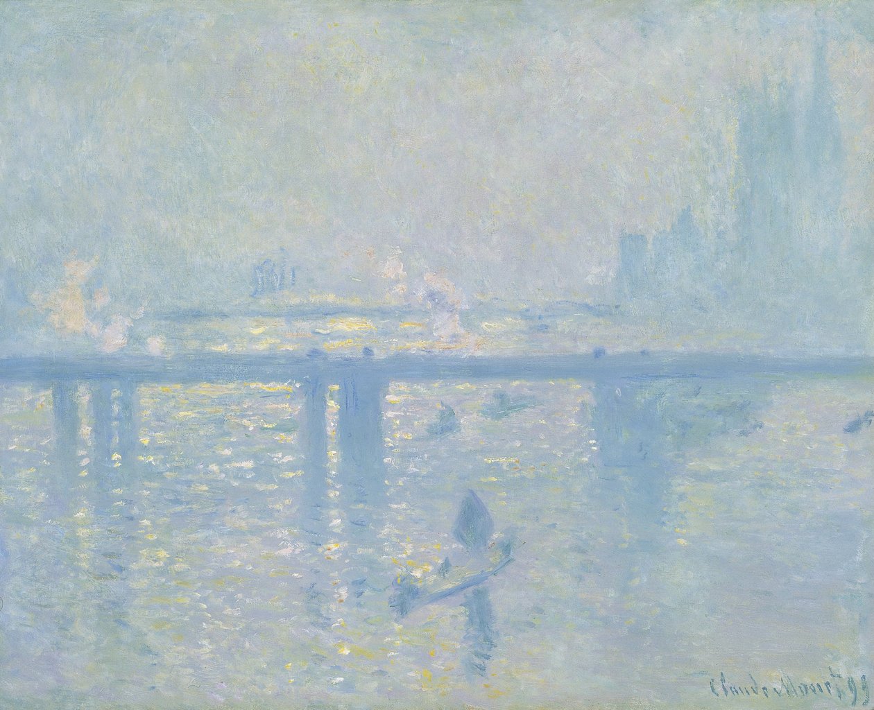 Charing-Cross Bridge i London, 1899 av Claude Monet