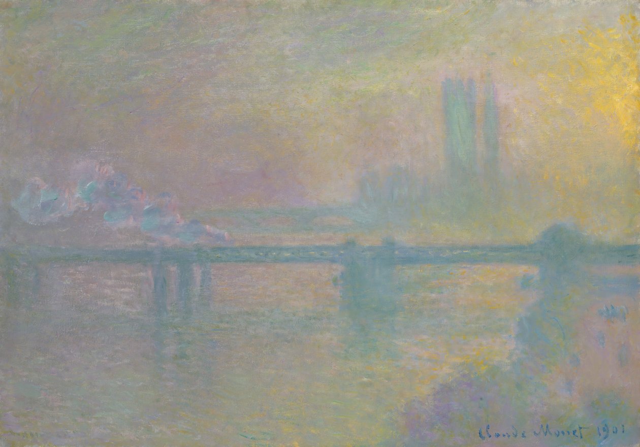 Charing Cross Bridge, London, 1901. av Claude Monet