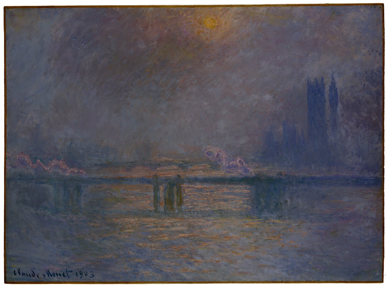 Charing Cross Bridge, Themsen, 1900-03 av Claude Monet