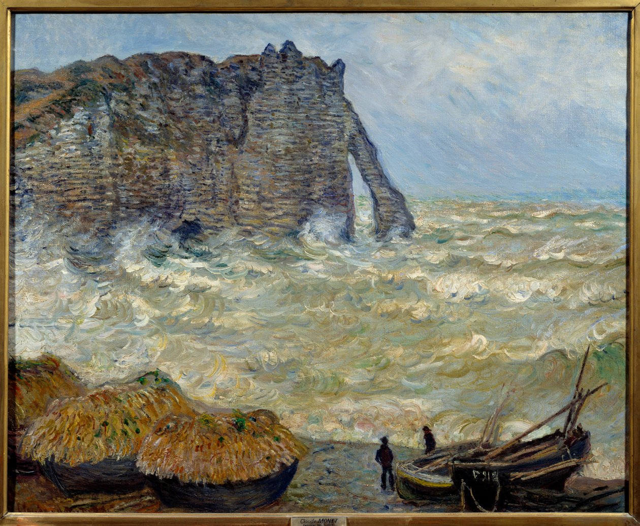 Klippe ved Etretat av Claude Monet
