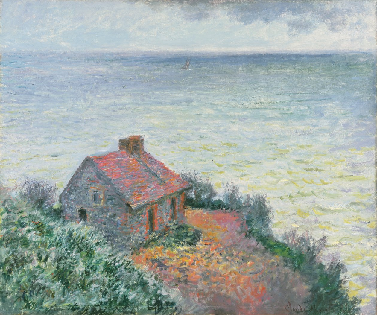 Tollposten i Dieppe, 1882 av Claude Monet