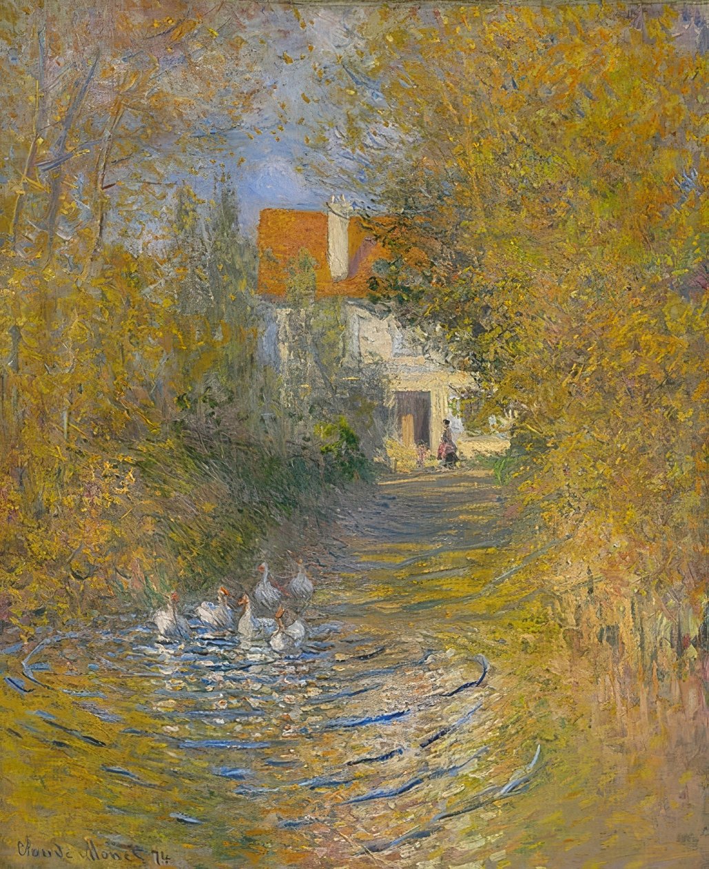 Gjessene. 1874 av Claude Monet