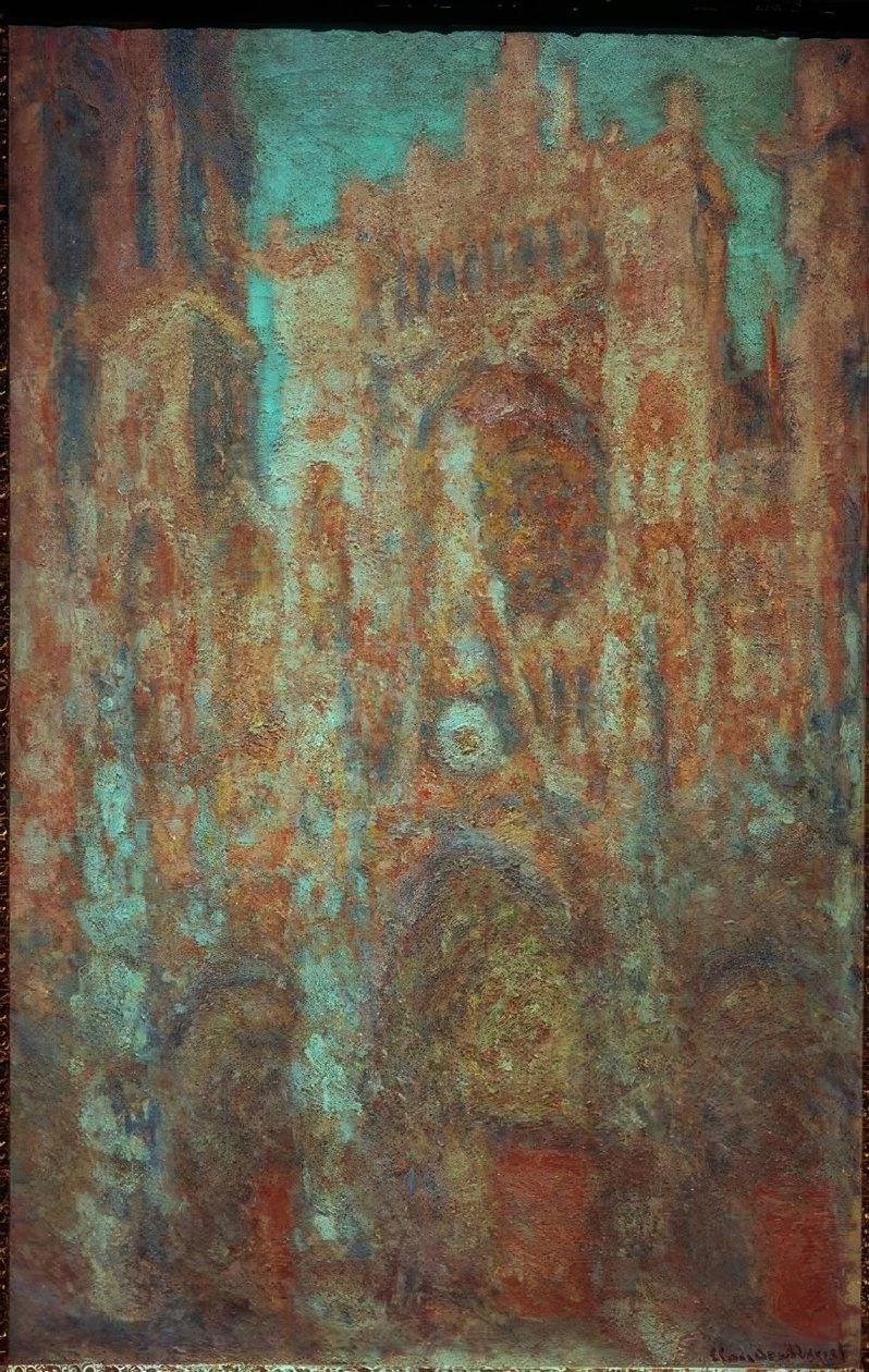 Rouen katedral (rosa katedral) av Claude Monet