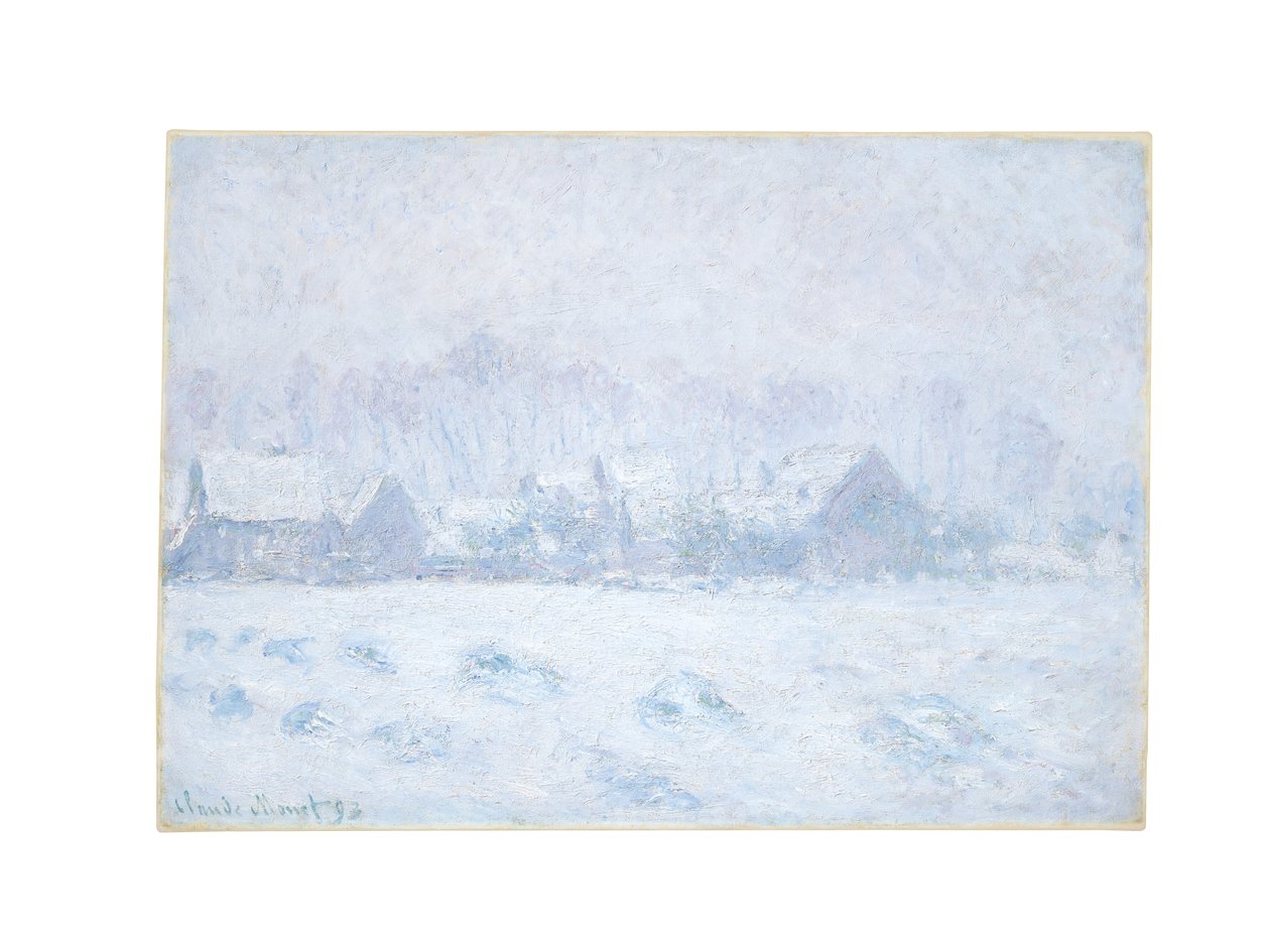 Snøeffekt ved Giverny, 1893 av Claude Monet