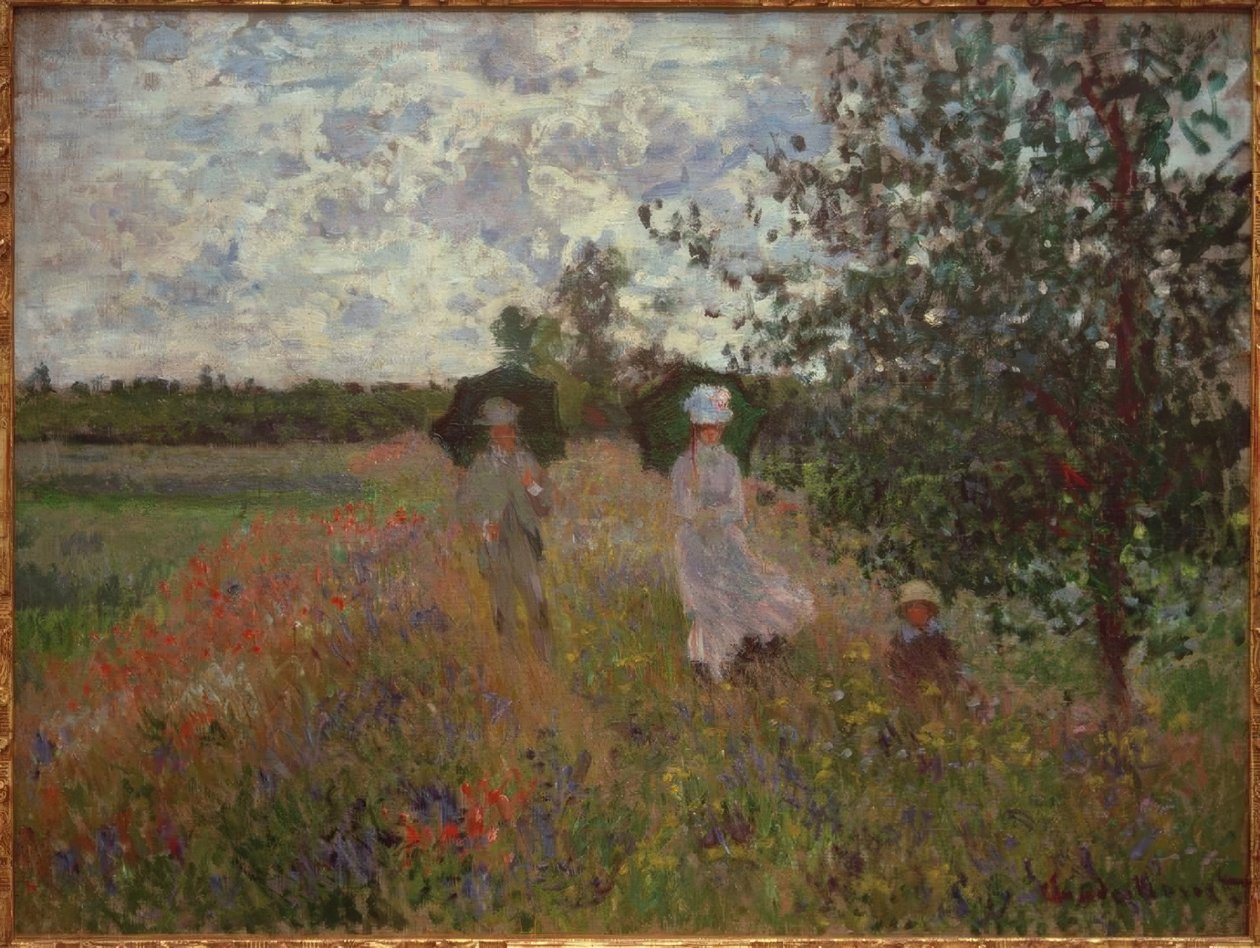På tur nær Argenteuil av Claude Monet