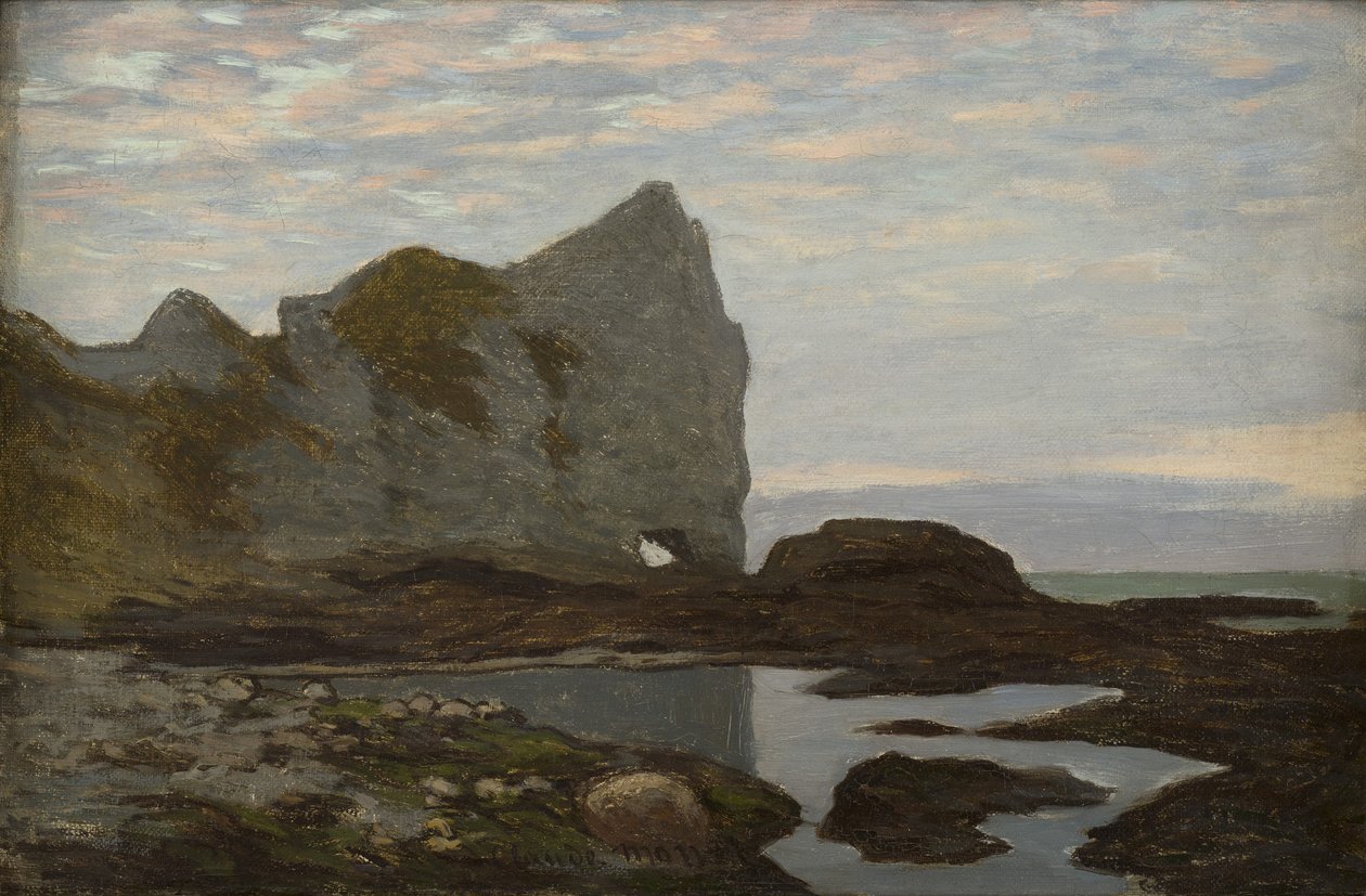 Étretat, ca 1864. av Claude Monet