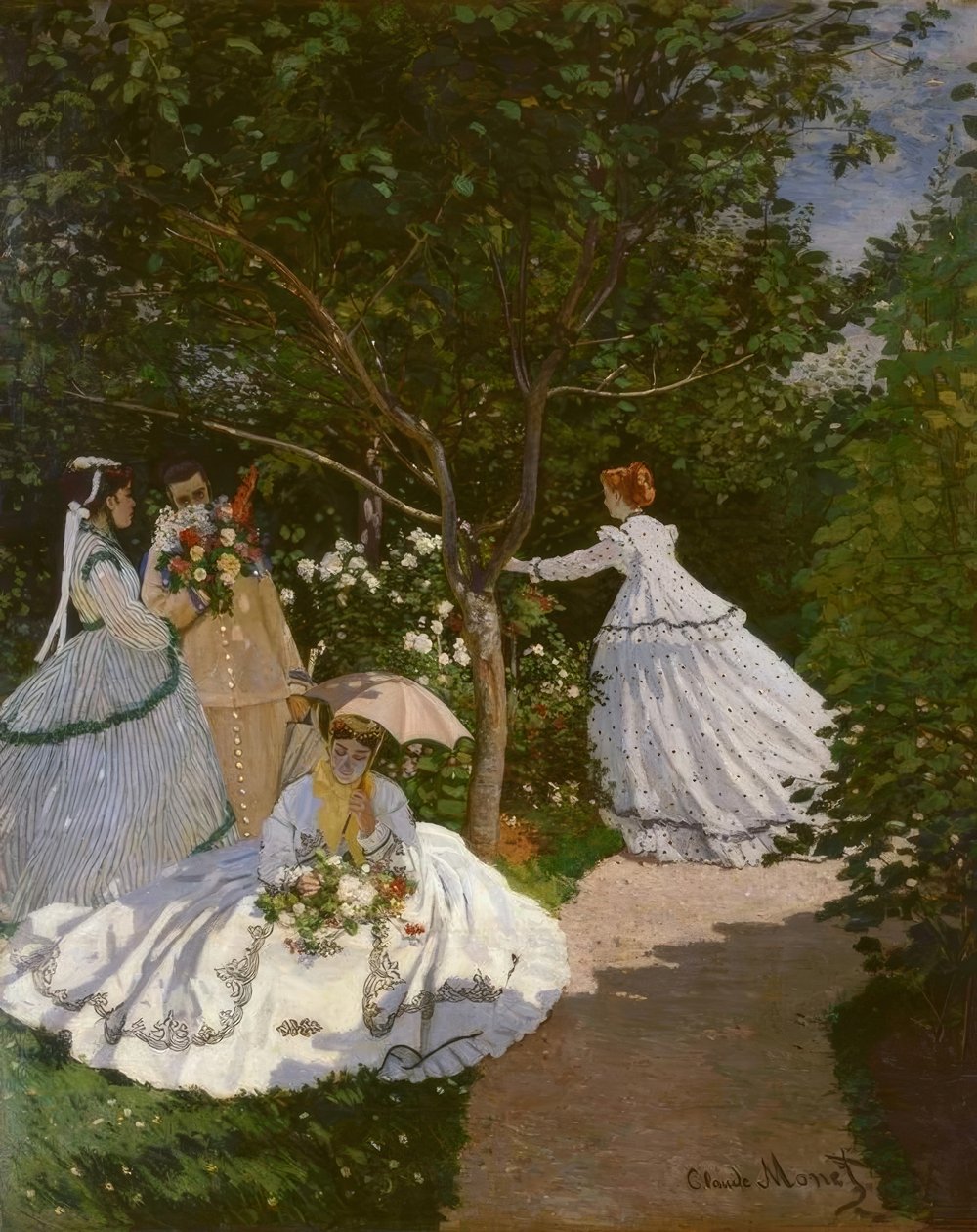 Kvinner i hagen av Claude Monet