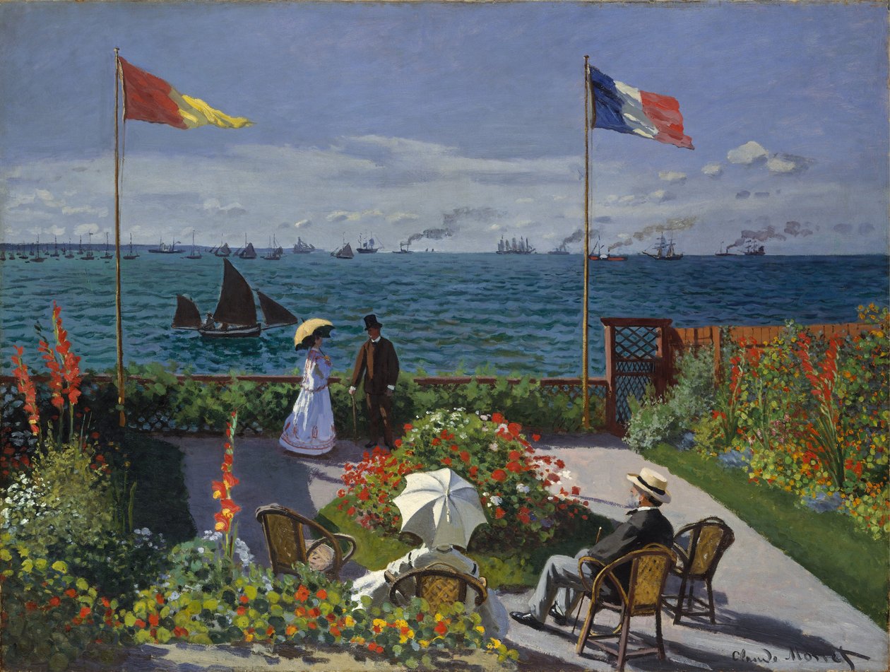 Hage ved Sainte-Adresse av Claude Monet