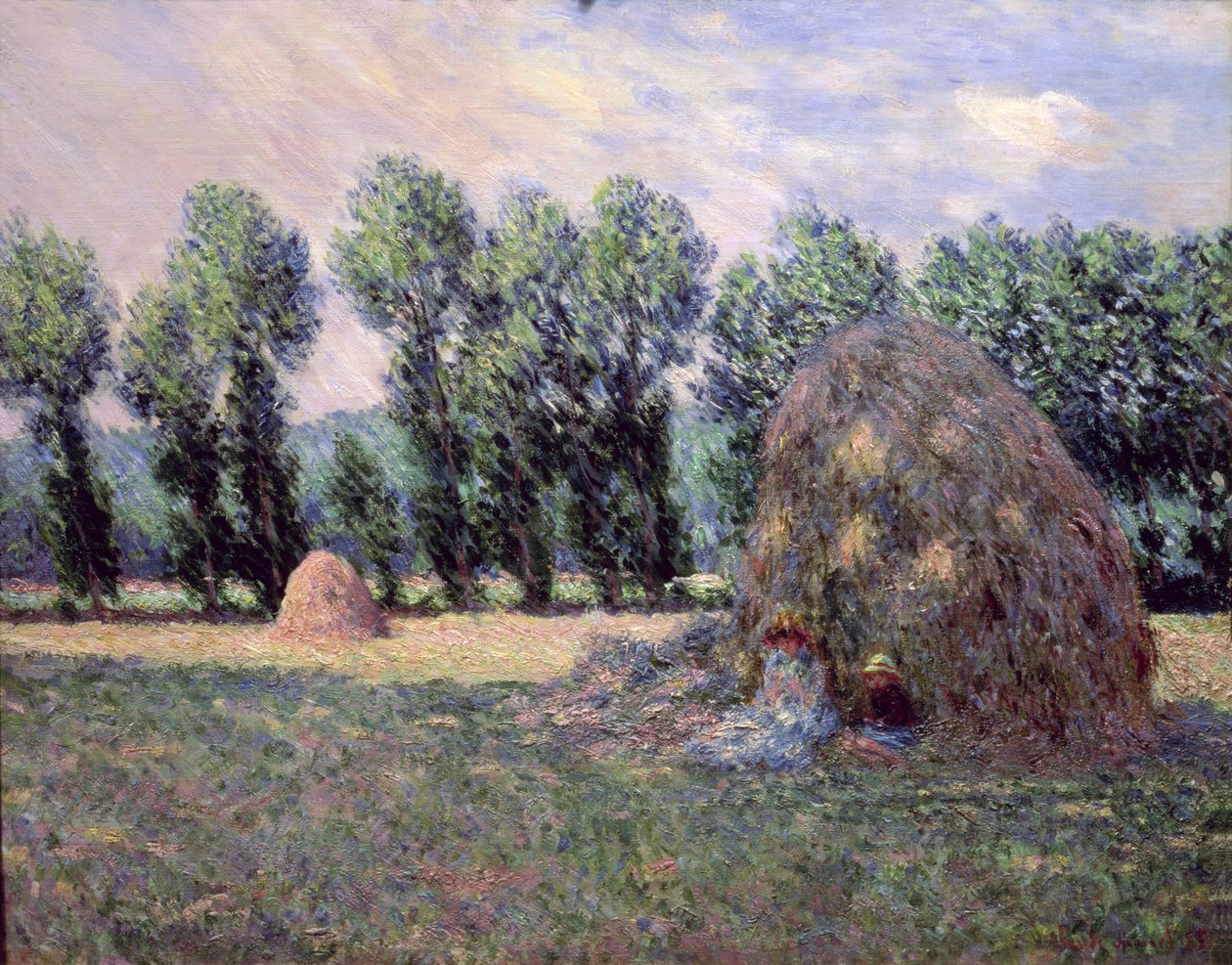 Haystacks, 1885 av Claude Monet