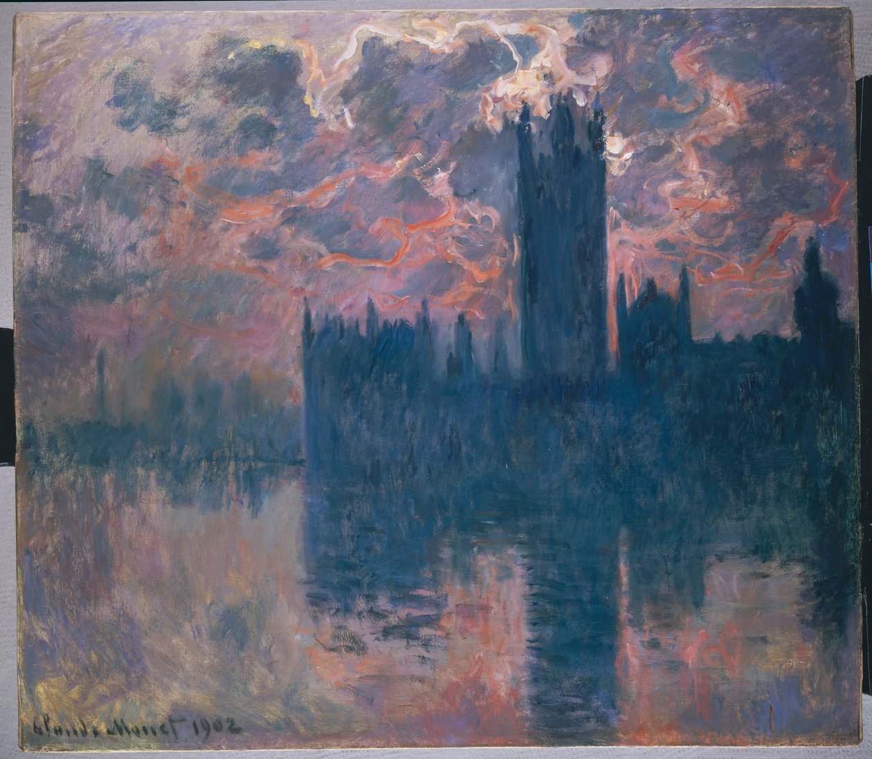 Houses of Parliament, solnedgang, 1902 av Claude Monet
