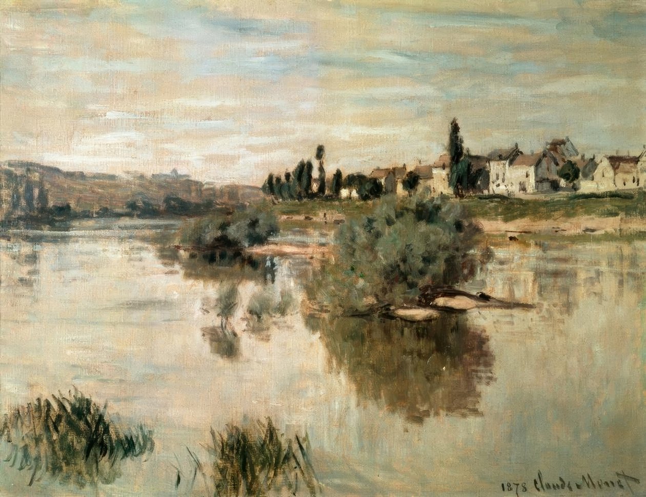Seinen ved Lavacourt av Claude Monet