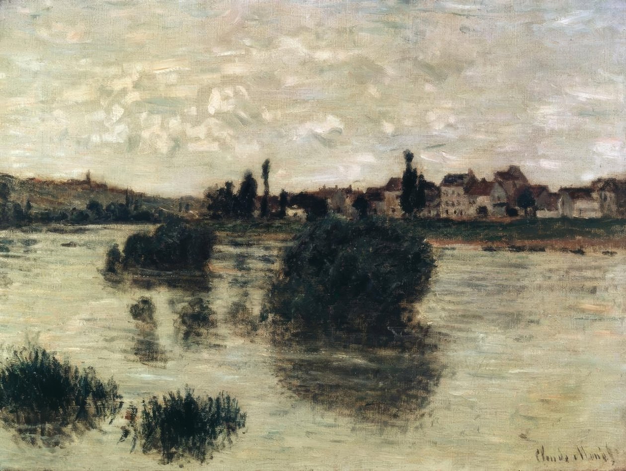 Seinen ved Lavacourt av Claude Monet