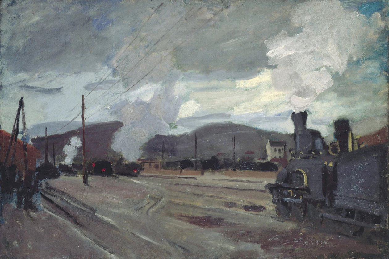 Argenteuil stasjon, 1872. av Claude Monet