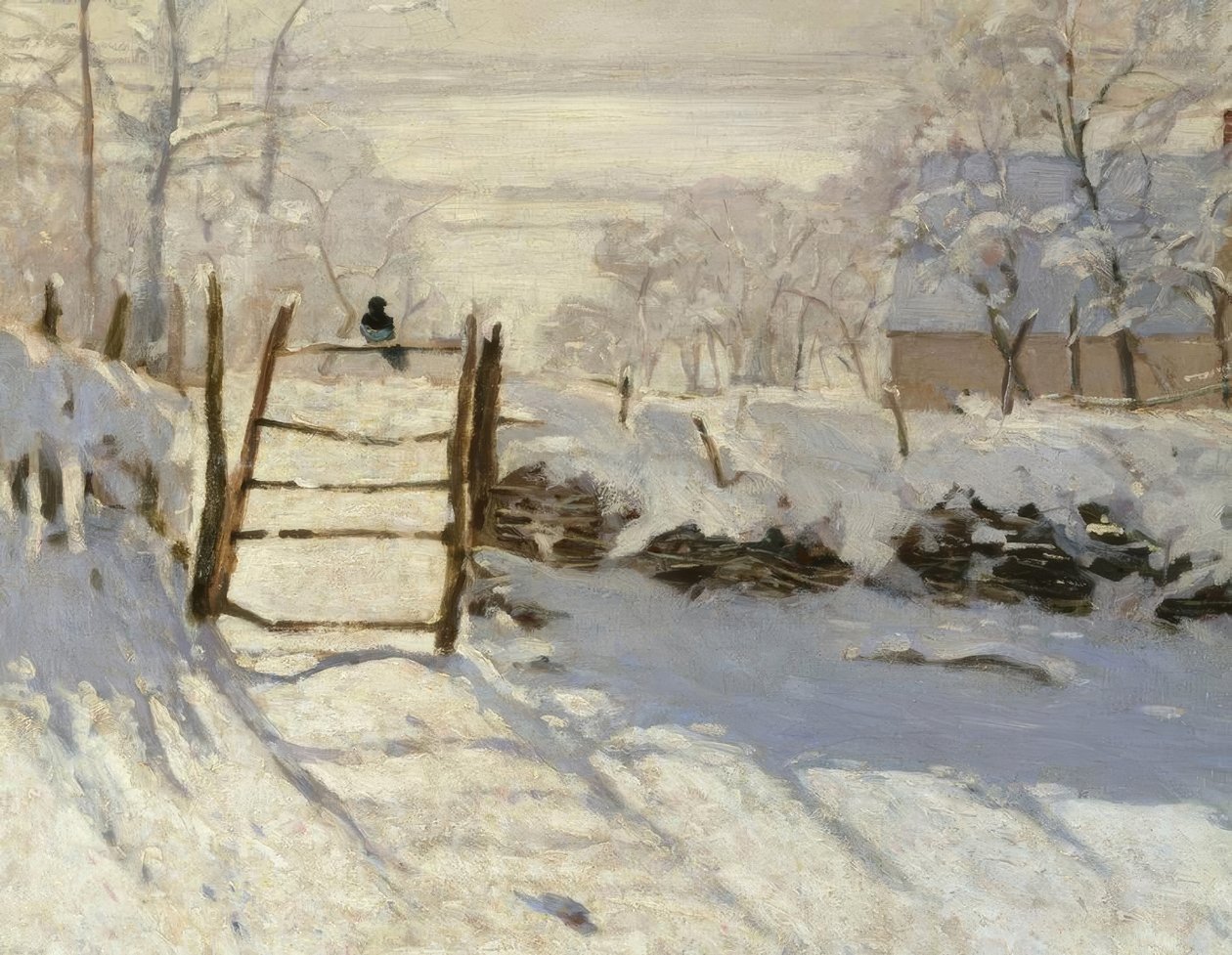 La pie (The Magpie) av Claude Monet