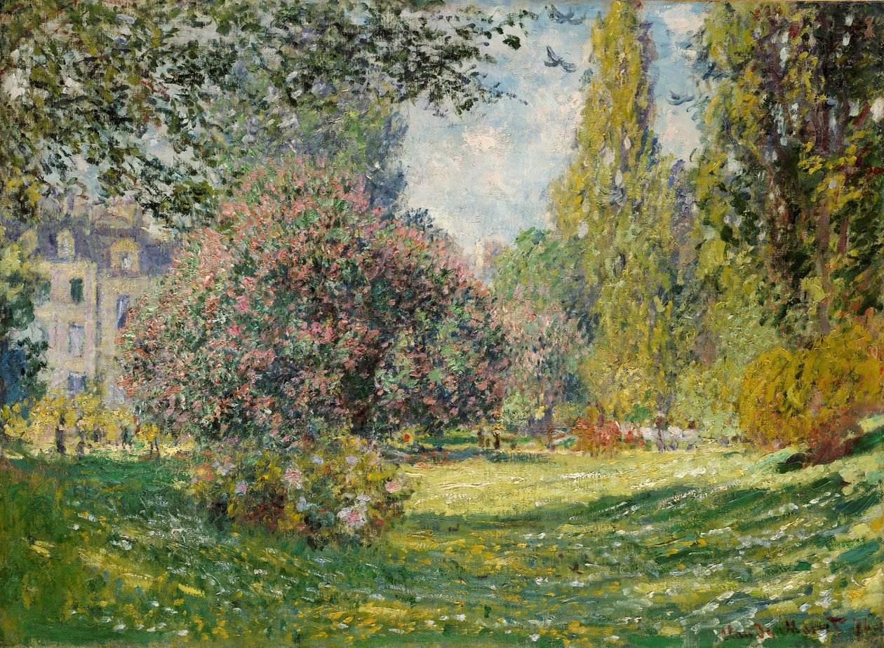 Landskap: Parc Monceau av Claude Monet