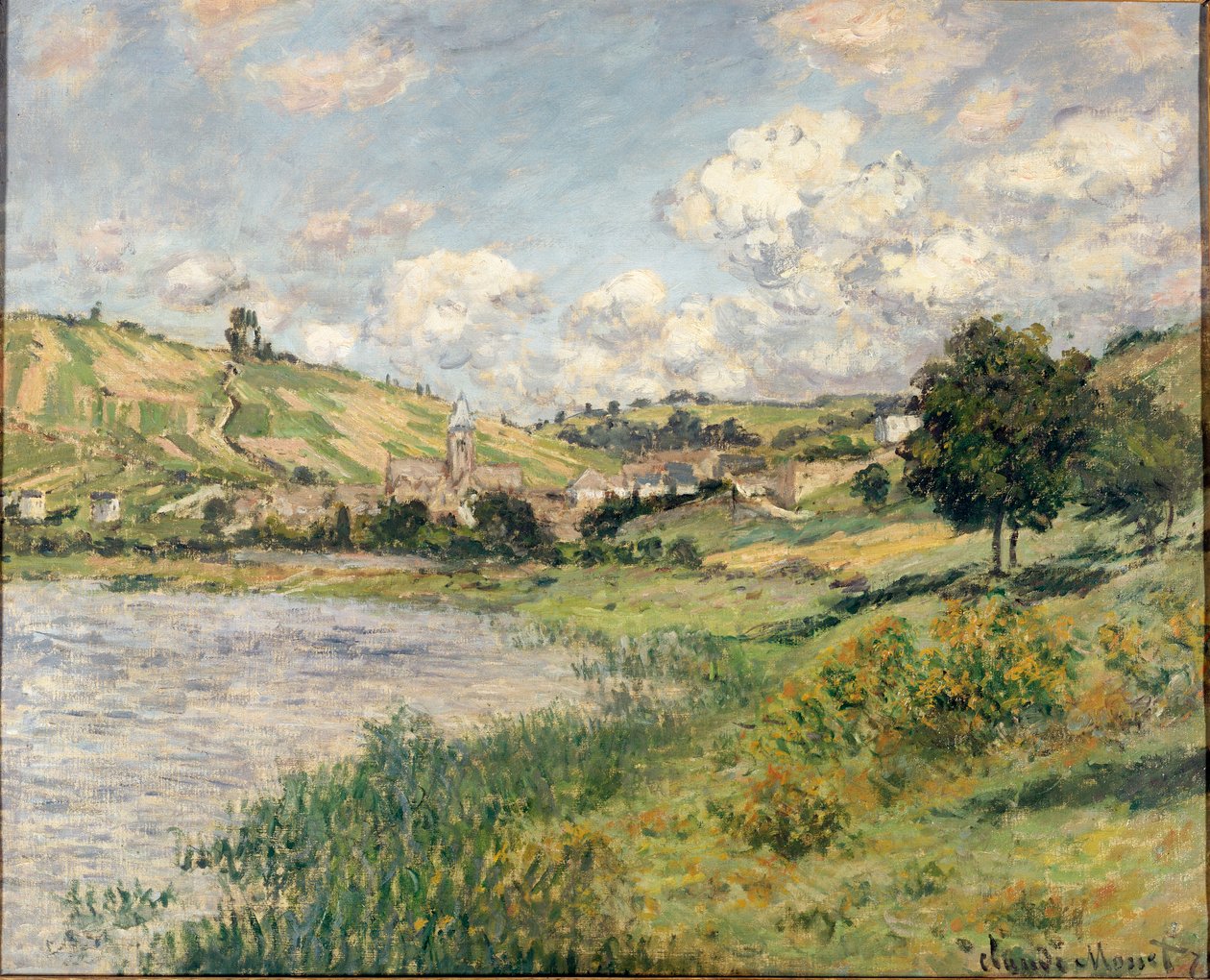 Landskap. Vetheuil av Claude Monet