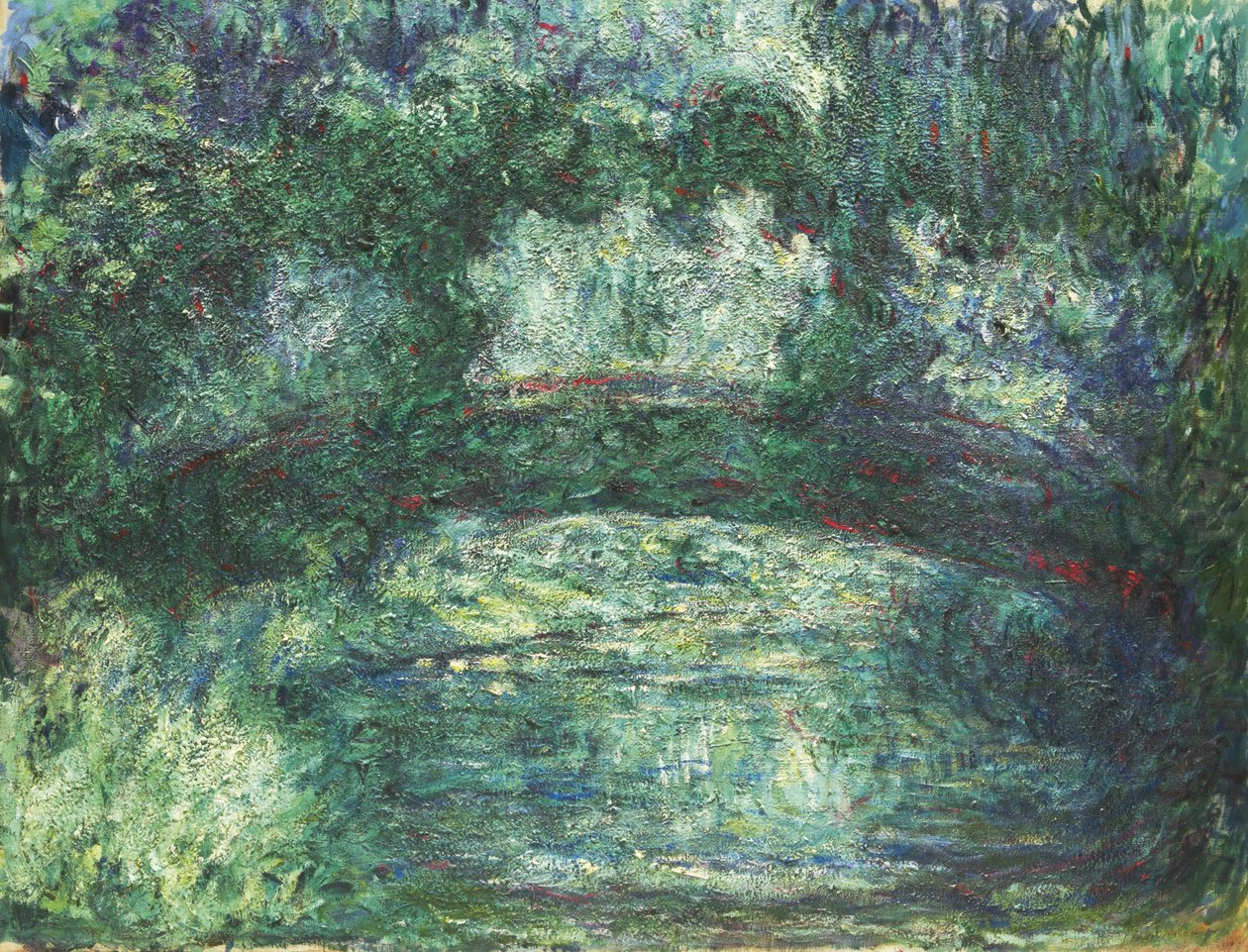 Den japanske broen, 1918-1924 av Claude Monet