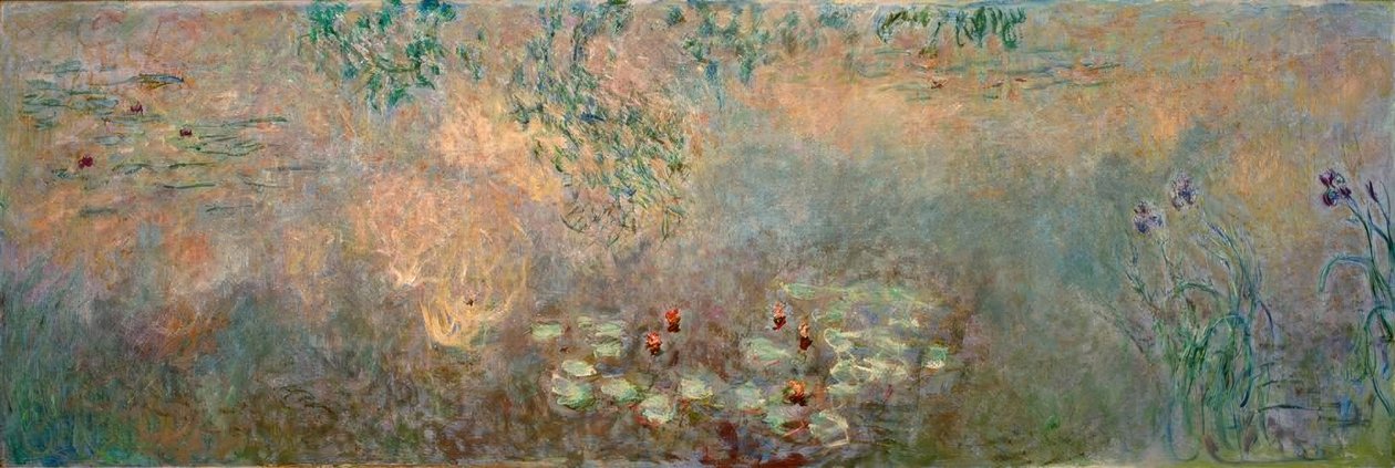 Vannliljedammen med iris av Claude Monet