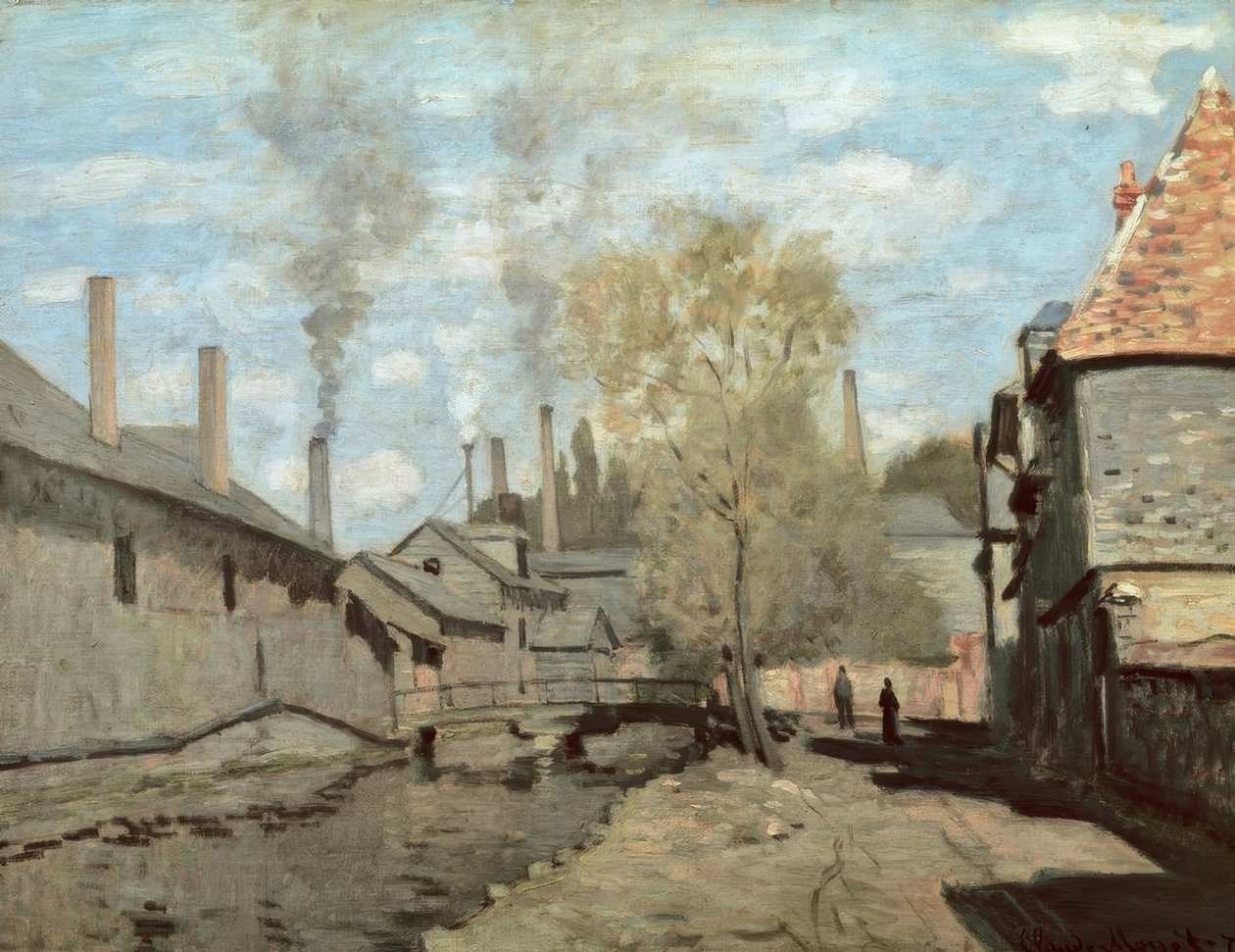 Robec-strømmen av Claude Monet