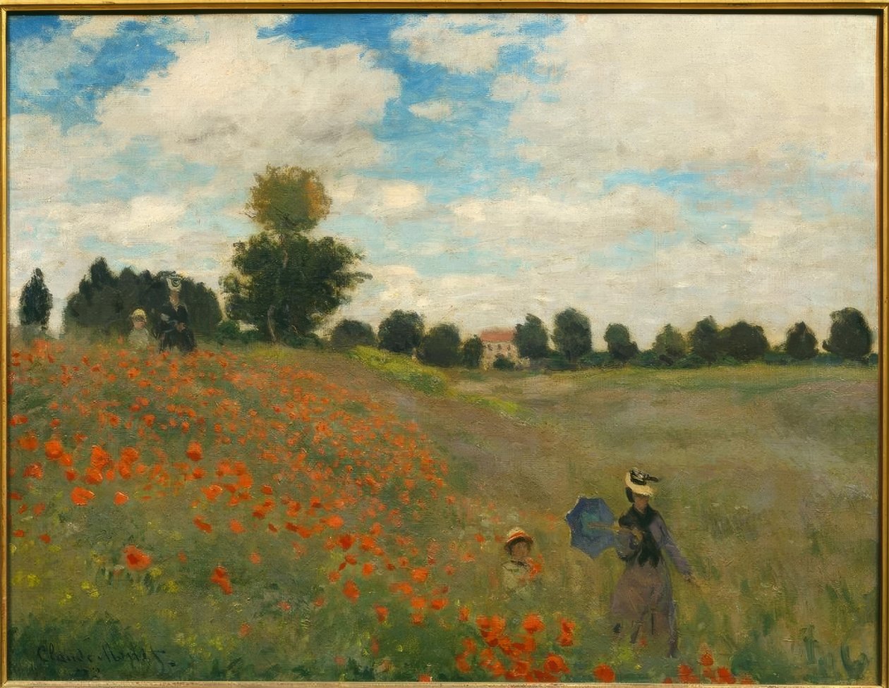 Valmuene i Argenteuil av Claude Monet