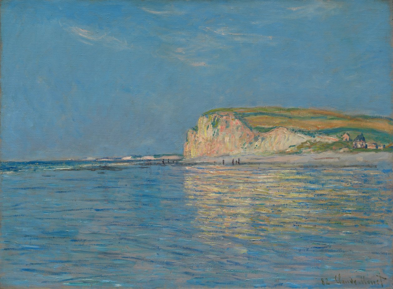 Lavvann ved Pourville, nær Dieppe, 1882 av Claude Monet