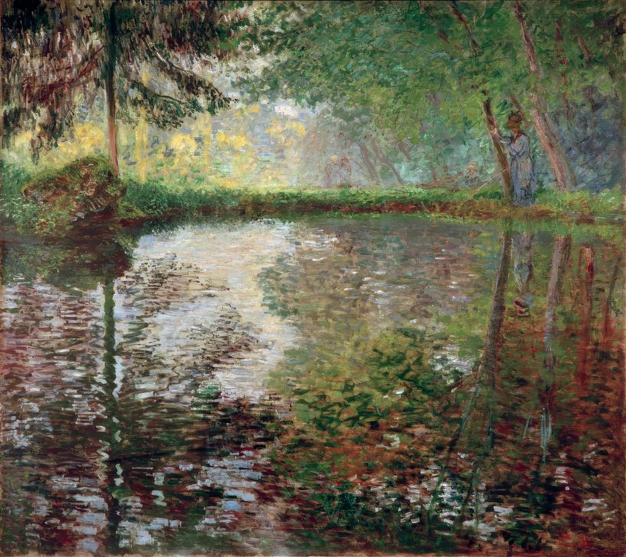 Dammen ved Montgeron av Claude Monet