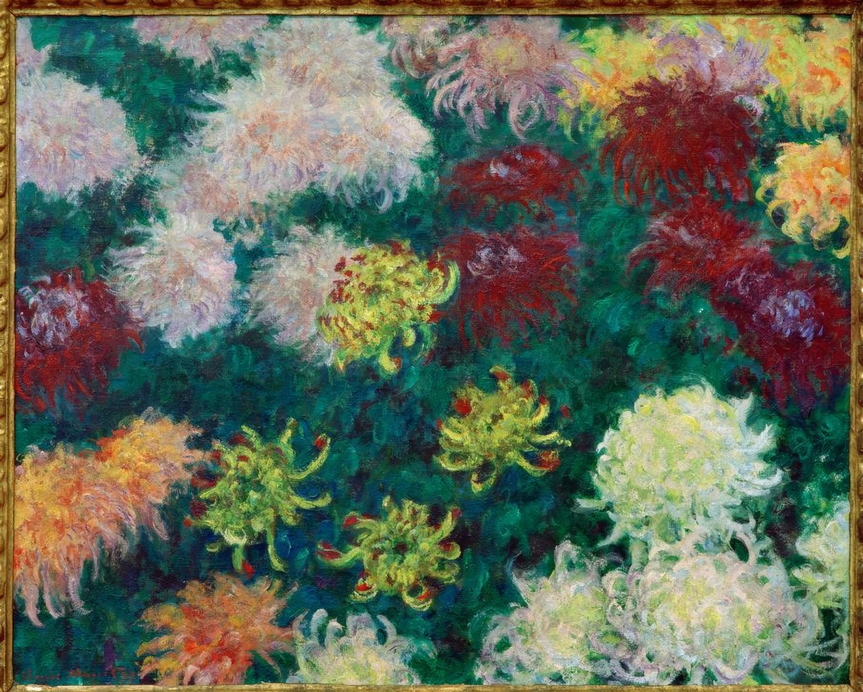 Krysantemum seng av Claude Monet