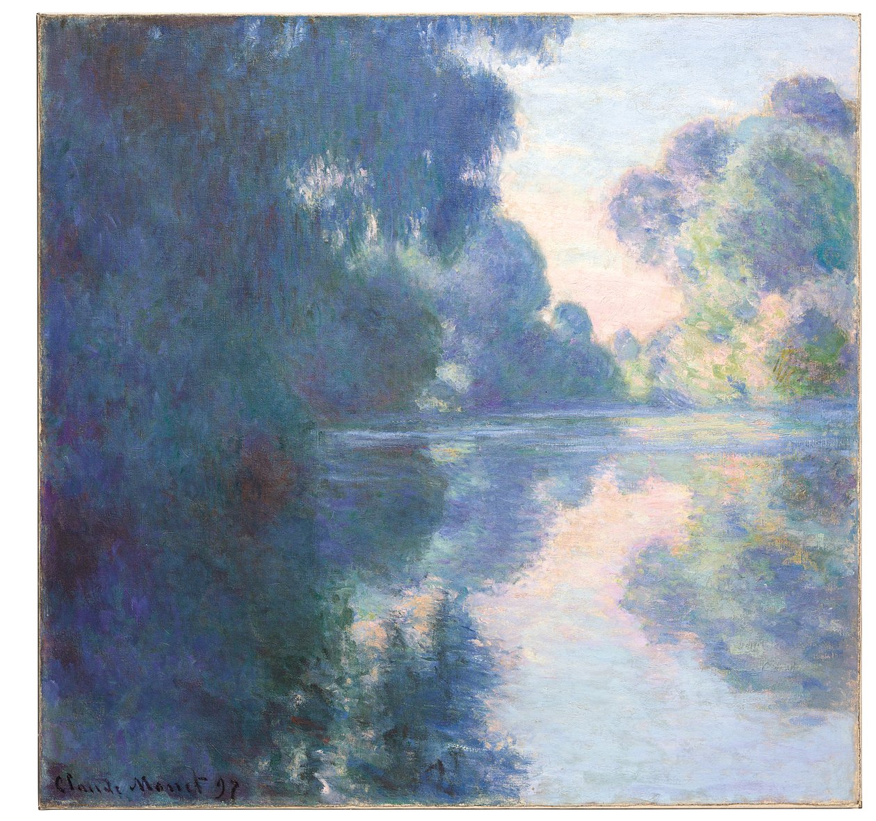 Morgen på Seinen, 1897 av Claude Monet