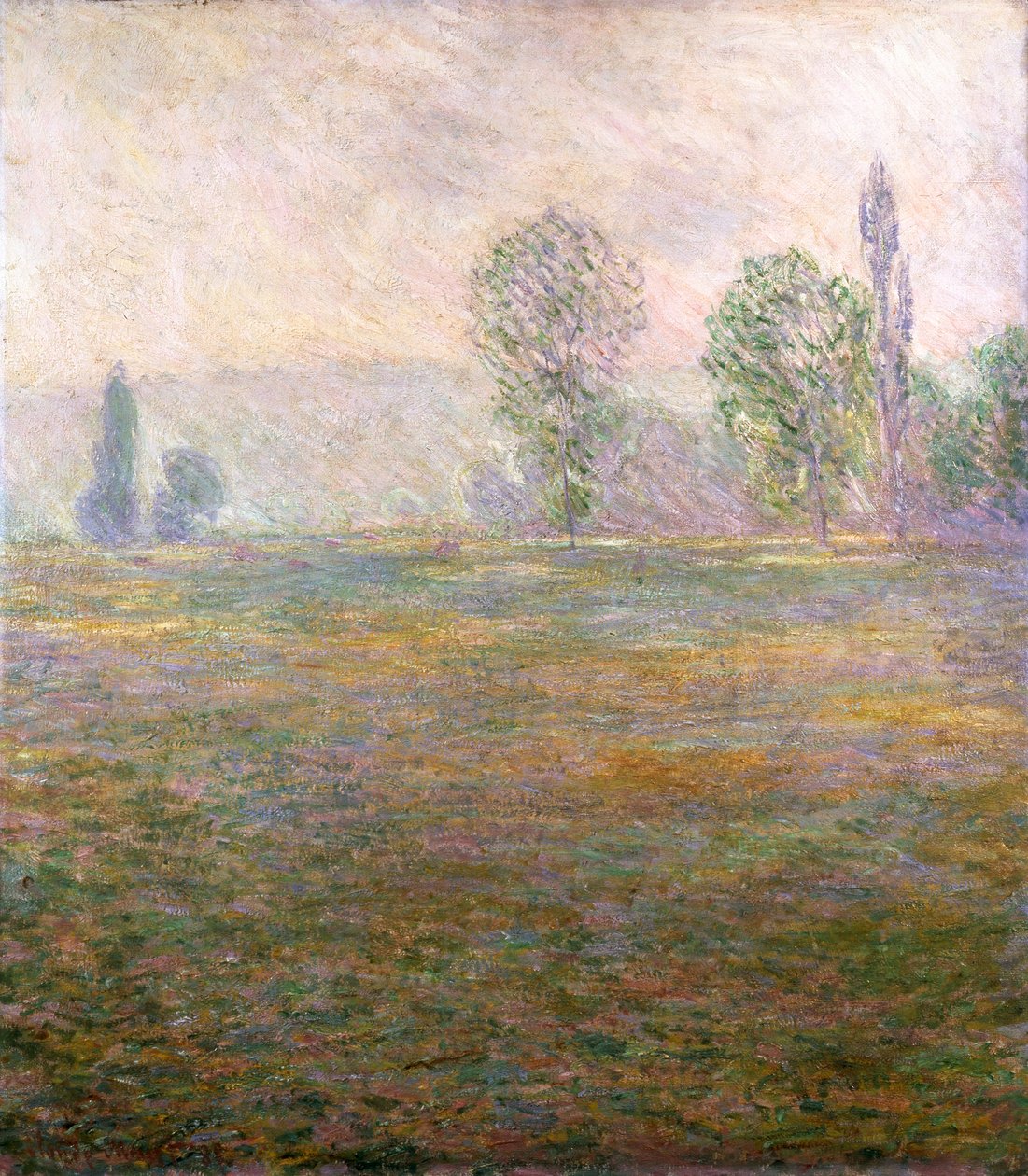 Meadows at Giverny, 1888. av Claude Monet