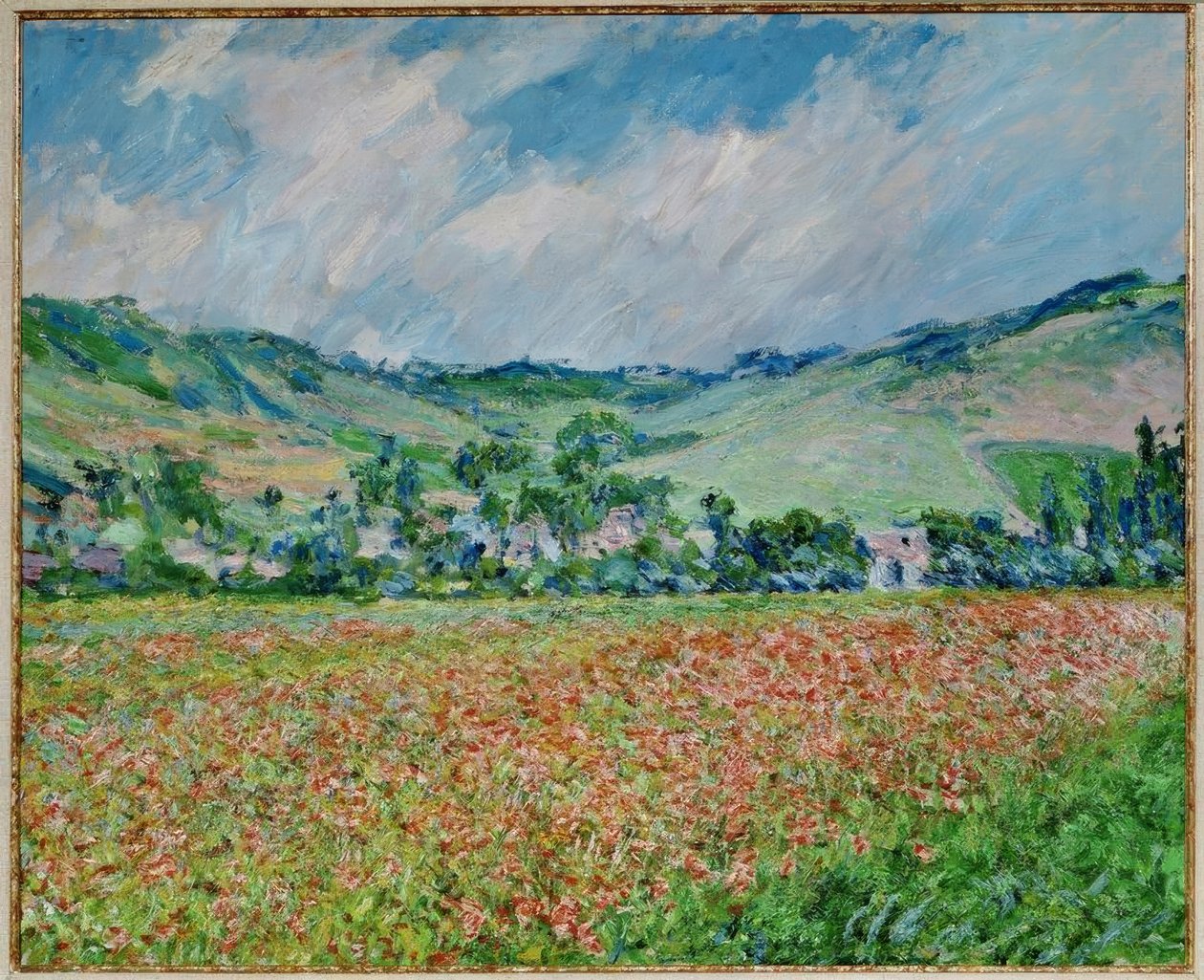 Mohnfeld av Claude Monet