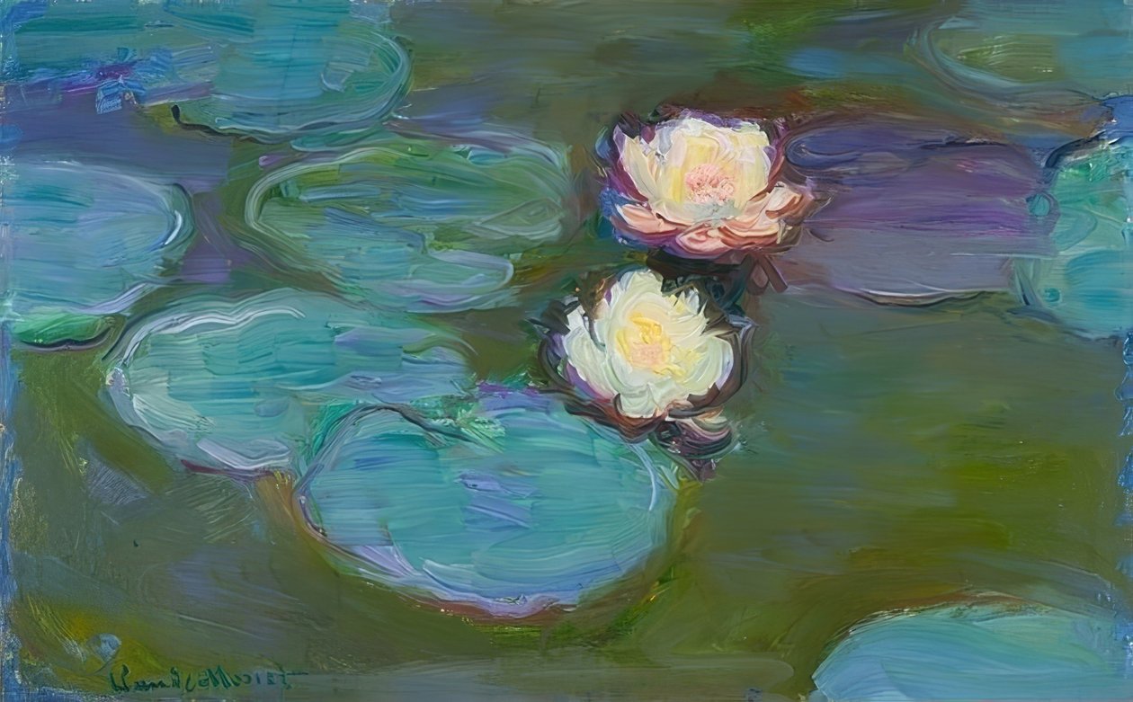 Nympheas. Ca. 1897/1898 av Claude Monet