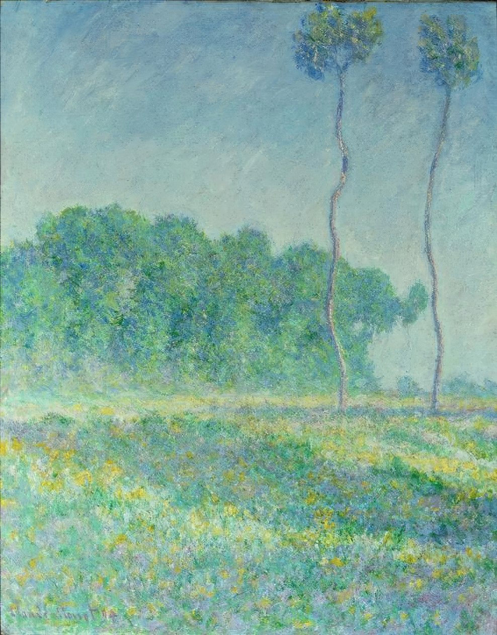 Vårlandskap av Claude Monet