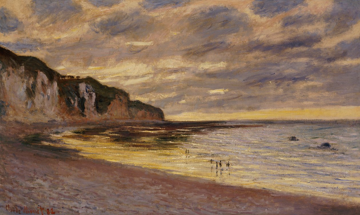 Pointe De Lailly, lavvann, 1882 av Claude Monet