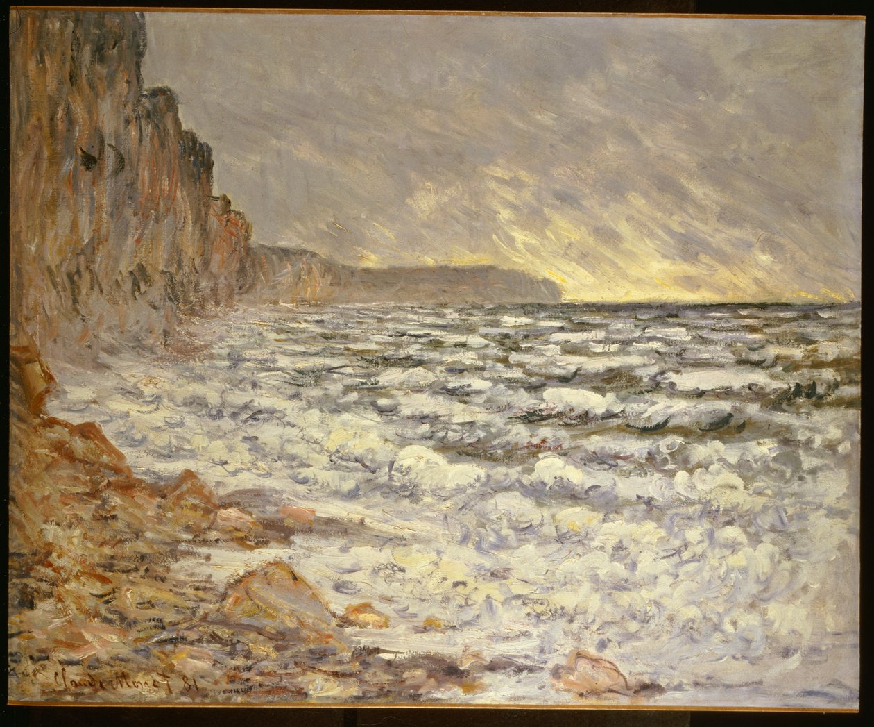 Strandpromenaden, Fecamp av Claude Monet