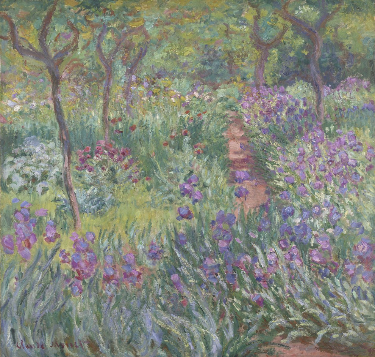 Kunstnerhagen i Giverny av Claude Monet