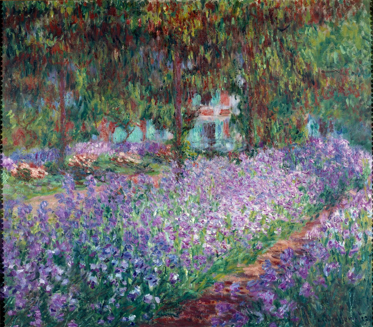 Kunstnerens hage på Giverny av Claude Monet