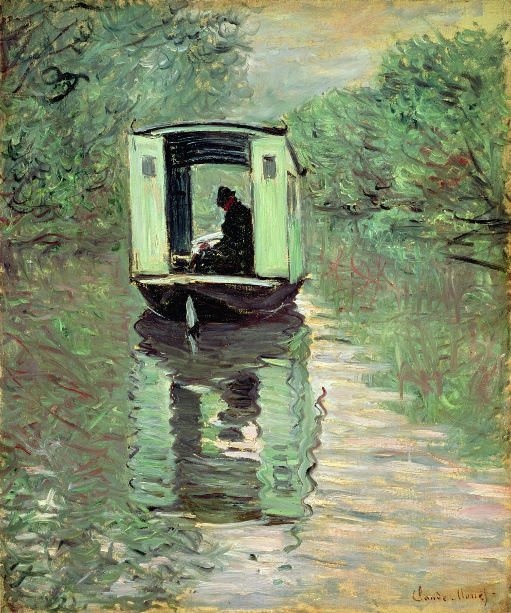 Båtstudioet, 1876 av Claude Monet
