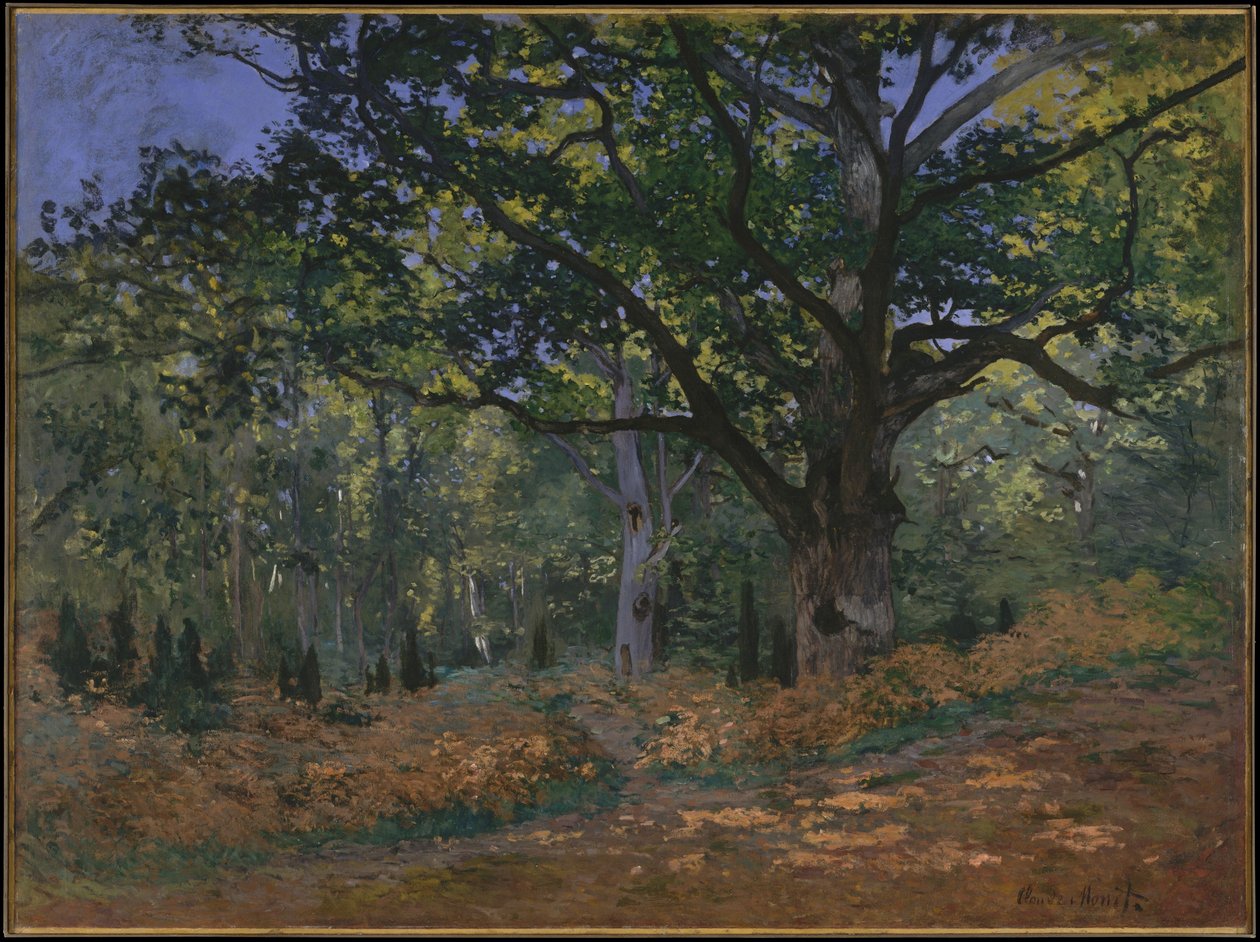 Bodmer-eiken, Fontainebleau-skogen, 1865 av Claude Monet