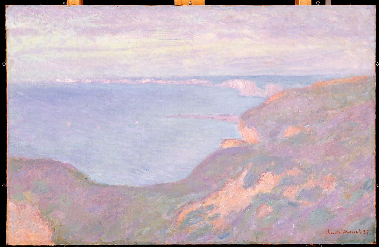 Cliffs nær Dieppe, 1897 av Claude Monet