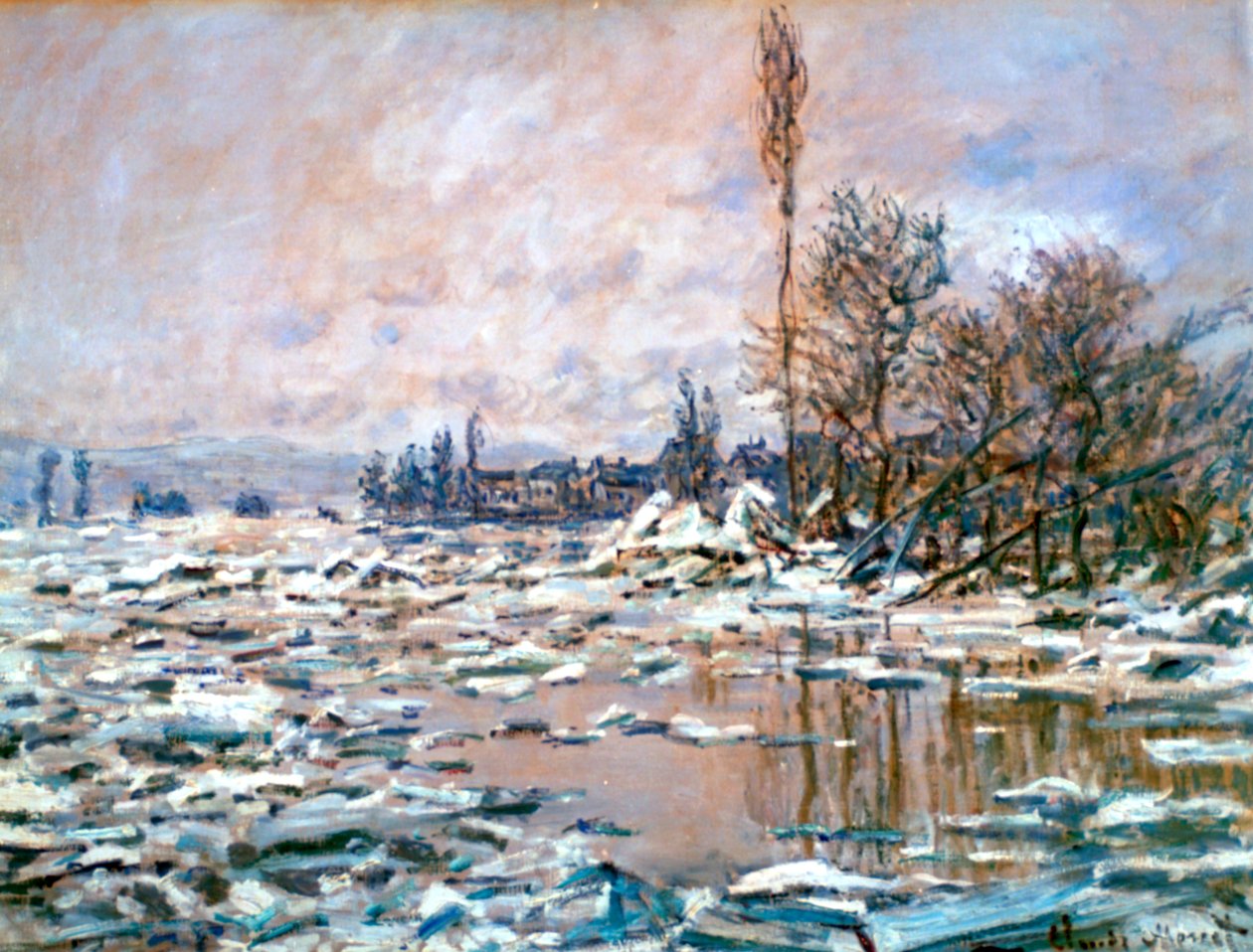 The Defrost, tidlig på 1900-tallet av Claude Monet