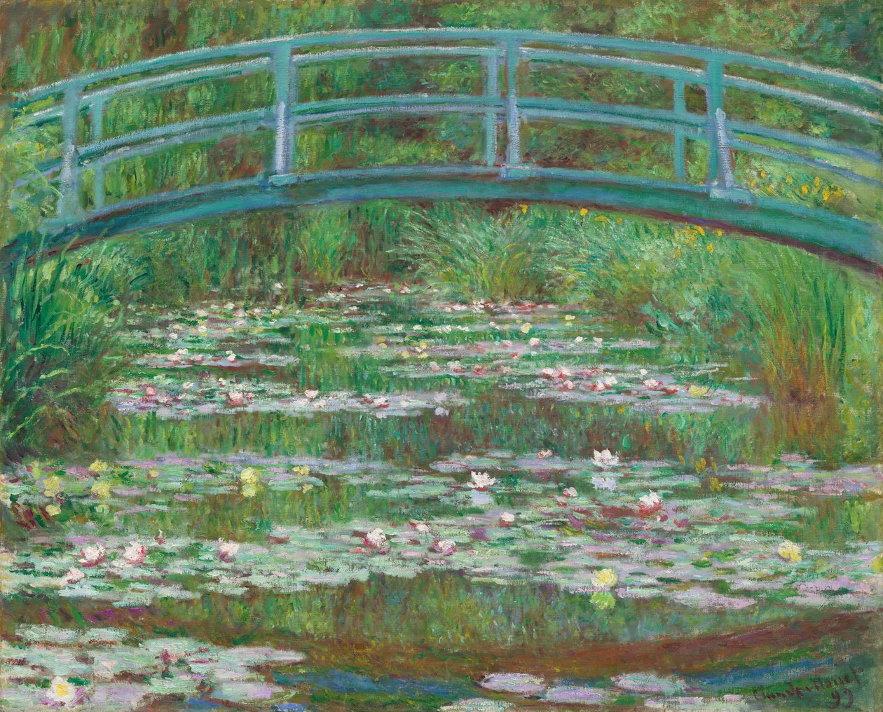 Den japanske gangbroen, 1899. av Claude Monet