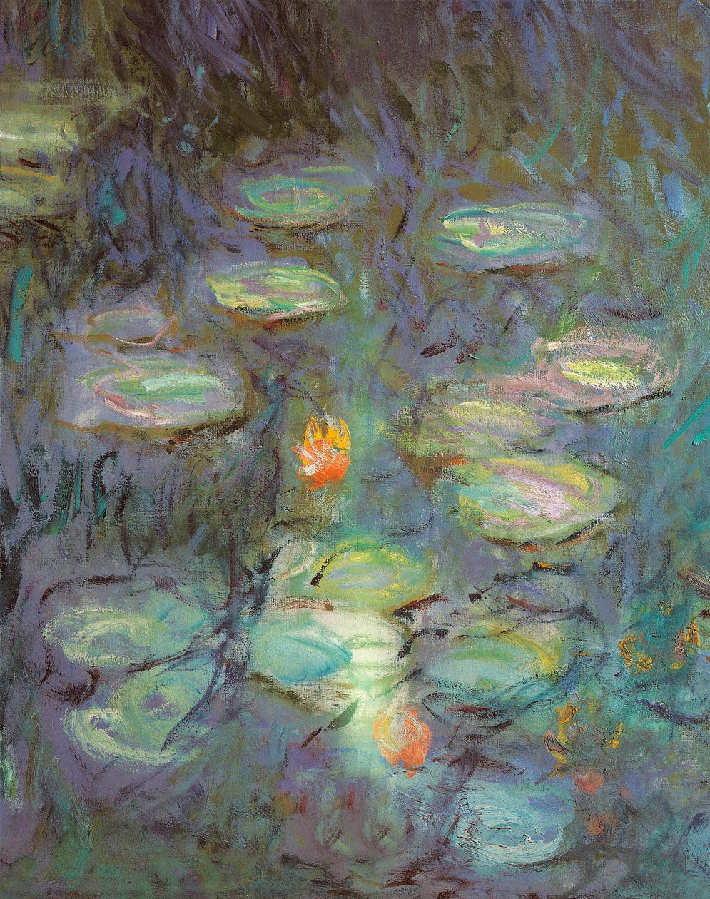 The Nympheas: Morning (detaljer) av Claude Monet