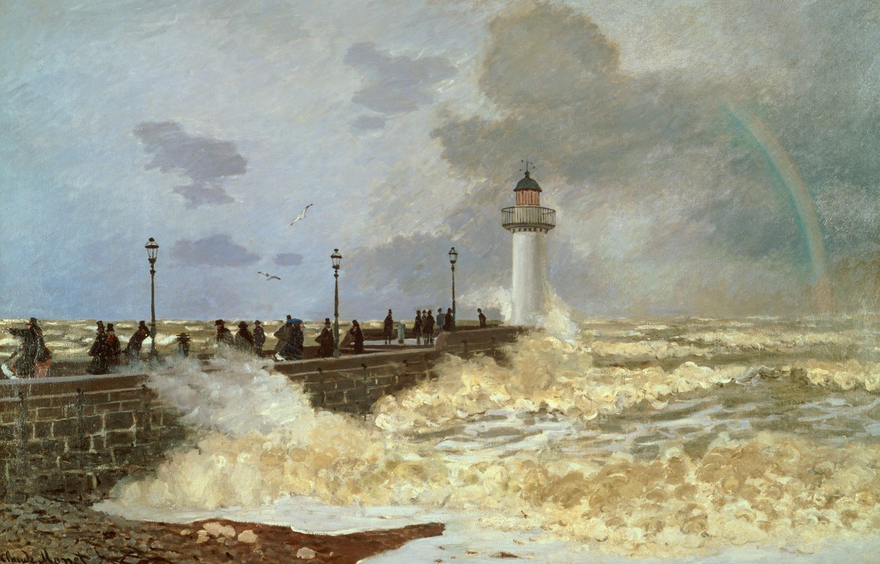 Kaien i Le Havre, 1868 av Claude Monet