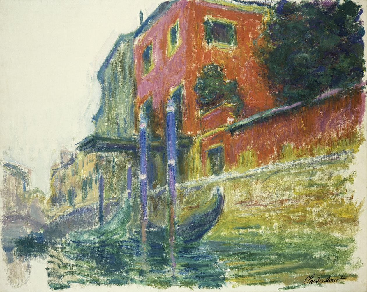 Det røde huset; Det røde hus, 1908 av Claude Monet