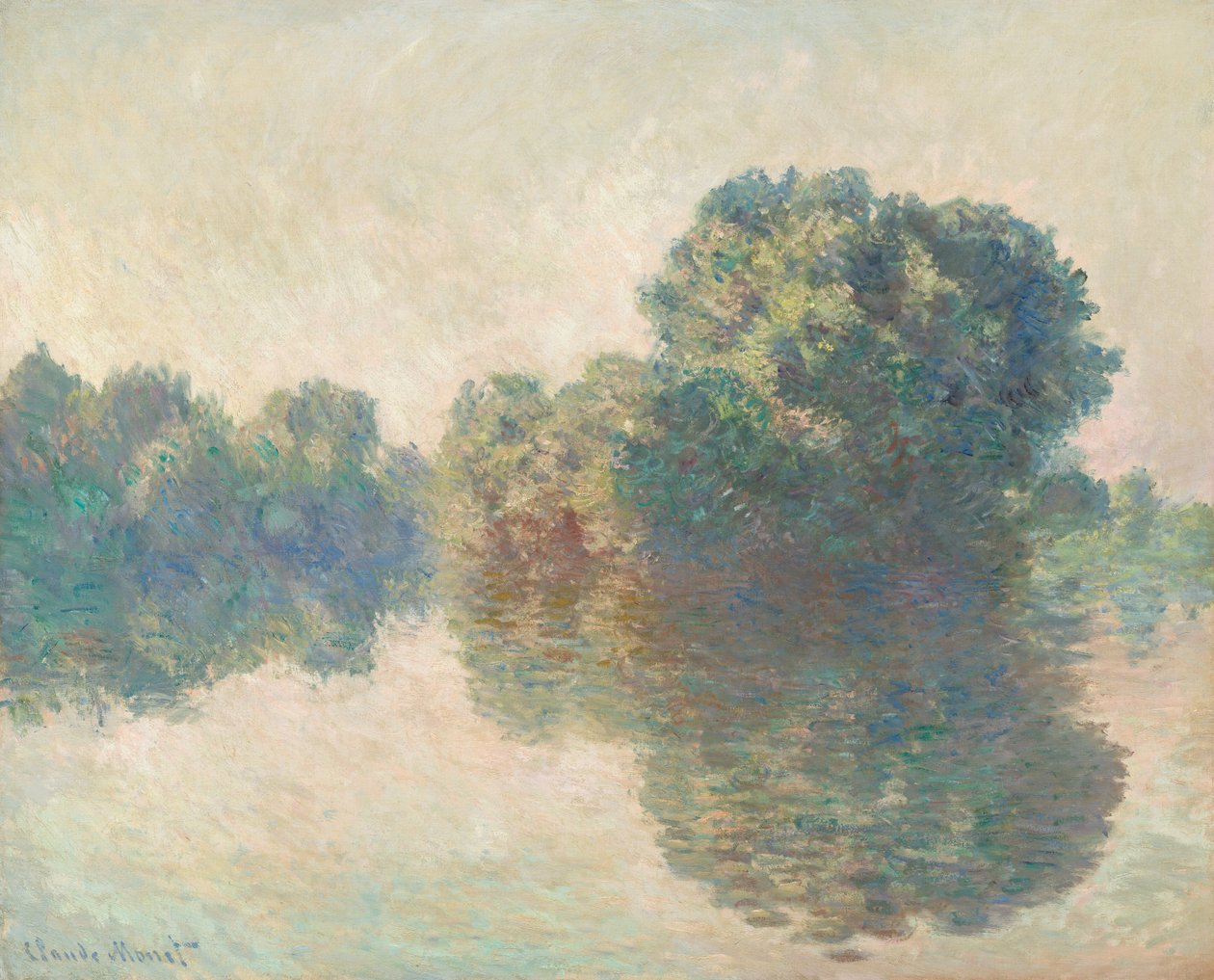 Seinen ved Giverny, 1897. av Claude Monet