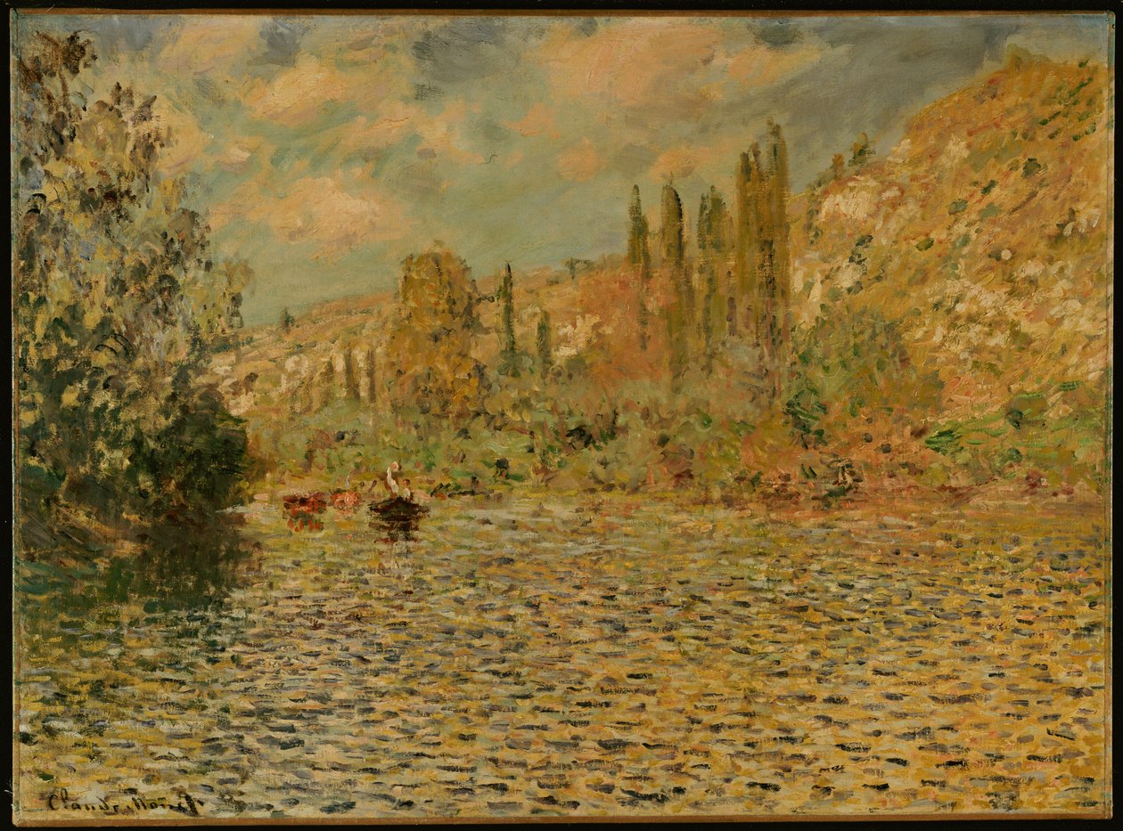 Seinen ved Vetheuil av Claude Monet